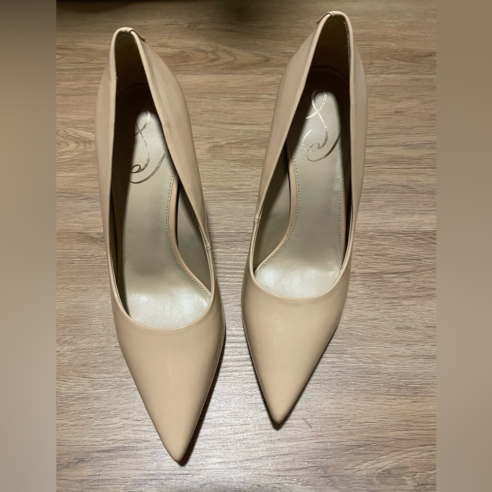 Sam Edelman Beige Pointed Toe Heels